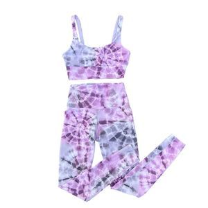 BEACH RIOT SET Ayla’ Ribbed Tie Dye Leggings AND ‘Anna’ top, Size XS